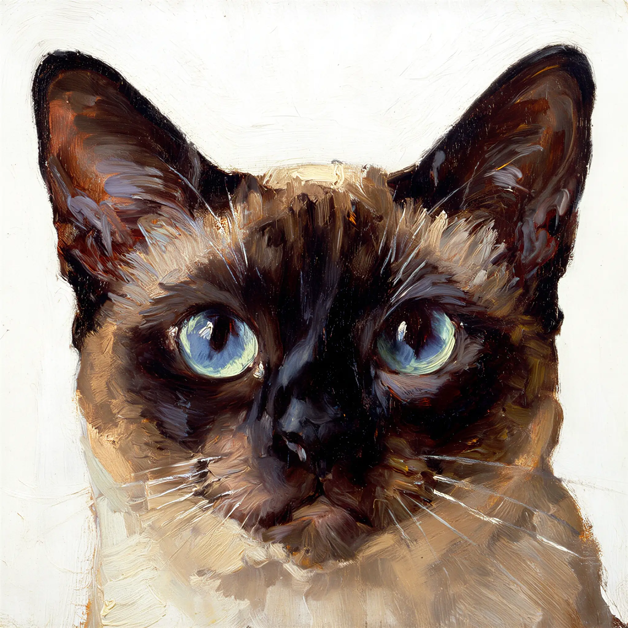 Custom oil painting portrait of a Burmese with rich, deep colors